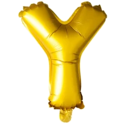 Lille Guld Folie Bogstav "Y"