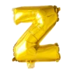 Lille Guld Folie Bogstav "Z"