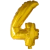 Lille Guld Folie Tal Ballon (ca. 40cm.) - 4 Tal