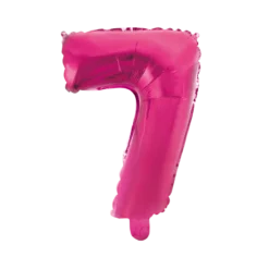 Lille Pink Folie Tal Ballon (ca. 40cm.) - 7 Tal