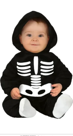 Lille Sort Skelet Jumpsuit