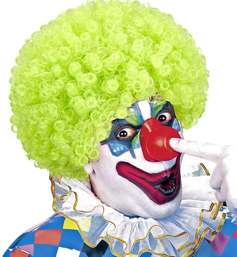 Limegrøn Afro Paryk til Voksne