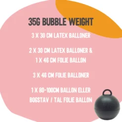 Limegrøn Bubble Weight™ - Lille Ballonvægt, 35g