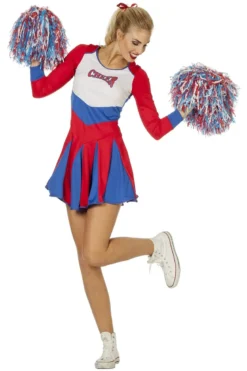 Længærmet Cheerleader Kostume, Voksen
