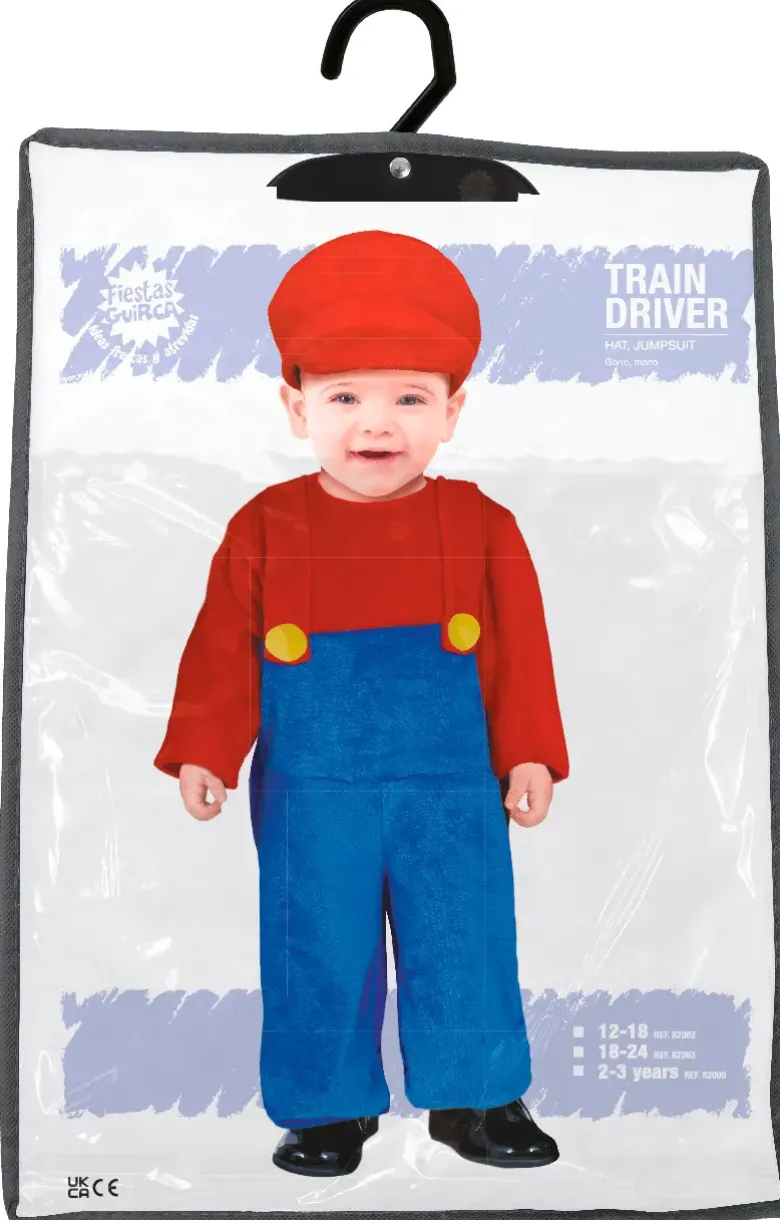 Lokomotivfører Kostume Til de Mindste (1 - 3 år)