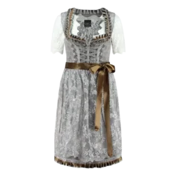 Luksus Dirndl i Sølvgrå & Bronze - Star Collection