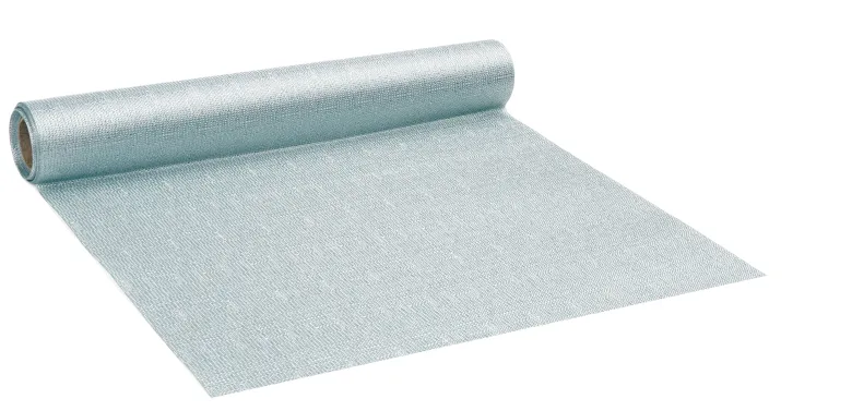 Luster Bordløber m/Glitter 2.5m - Lyseblå