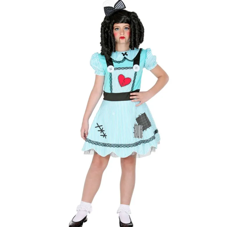 Lyseblå "Creepy Doll" Kjole