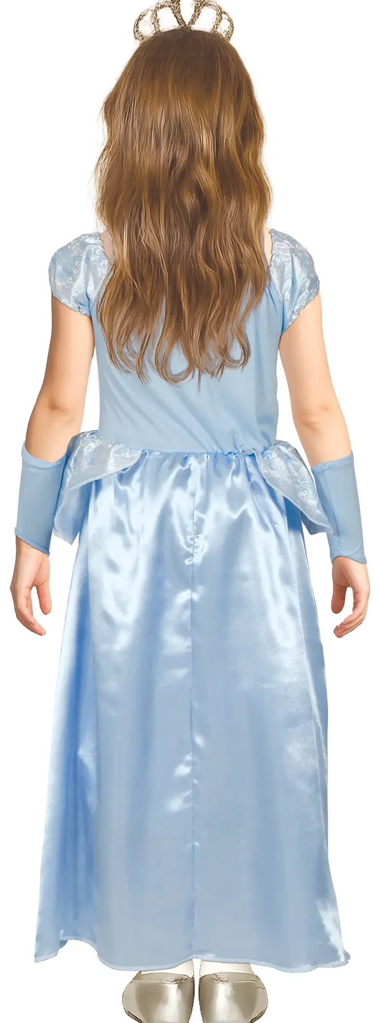 Lyseblå Prinsessekjole I 2 Dele - Kostume Til Piger (3 - 9 år)