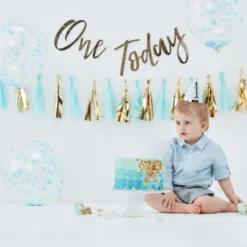Lyseblå 1-års Fødselsdags Pakke - Smash Kit