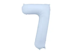 Lyseblå Tal Ballon 86 cm - 7