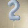 Lyseblå Tal Ballon 86 cm - 2