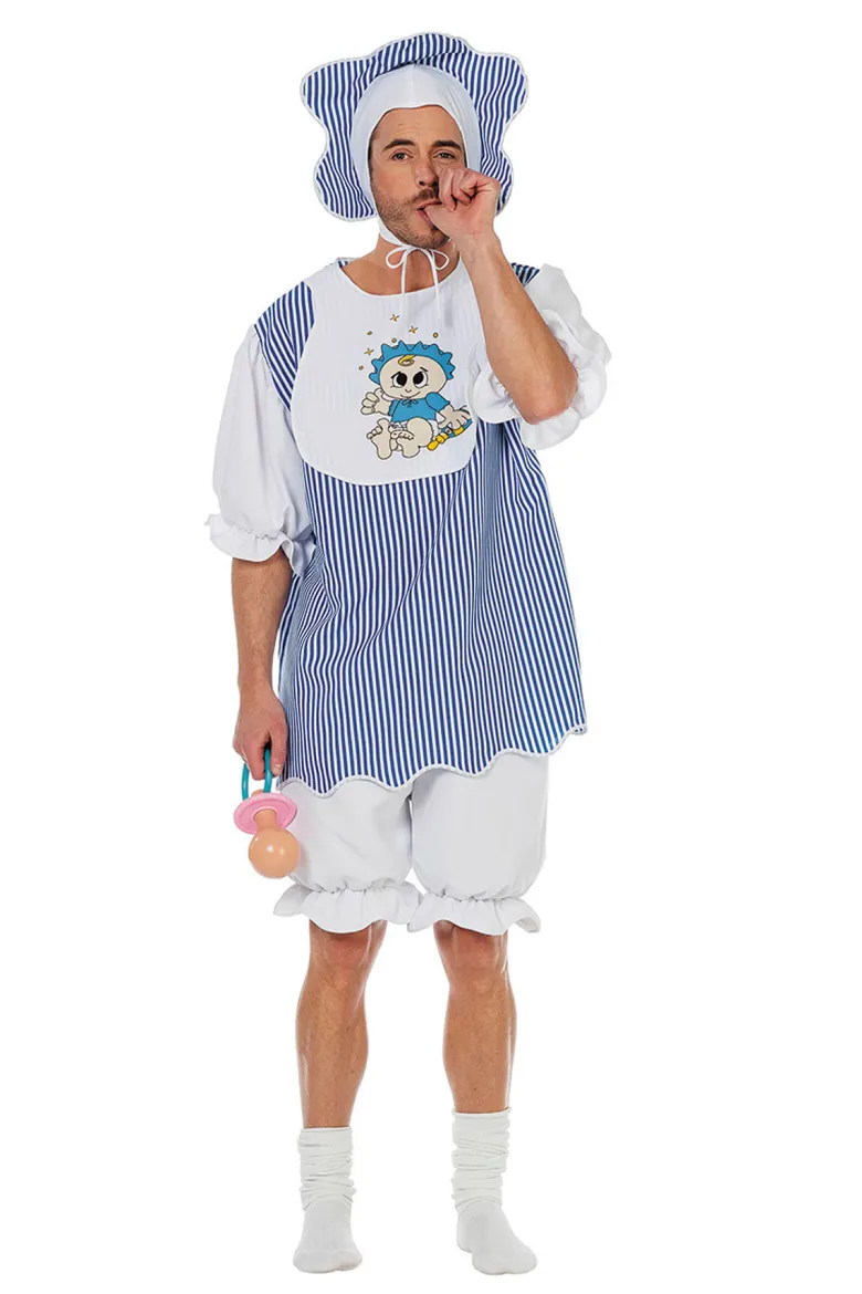 Lyseblåt Baby Kostume