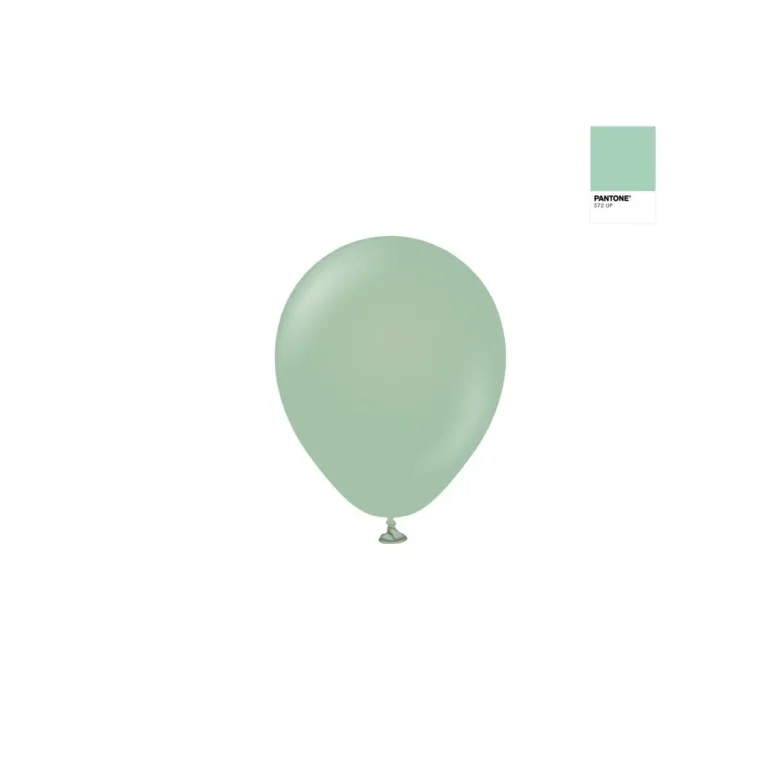 Lysegrøn Ballon - Kalisan Winter Green, 13 cm