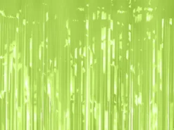 Lysegrønt Glimmerforhæng - 100 x 200 cm
