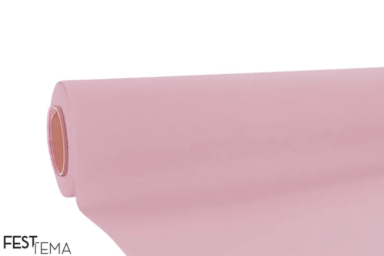 Lyserød Airlaid Rulledug (1,2 x 10m) - Stoflignende papirdug