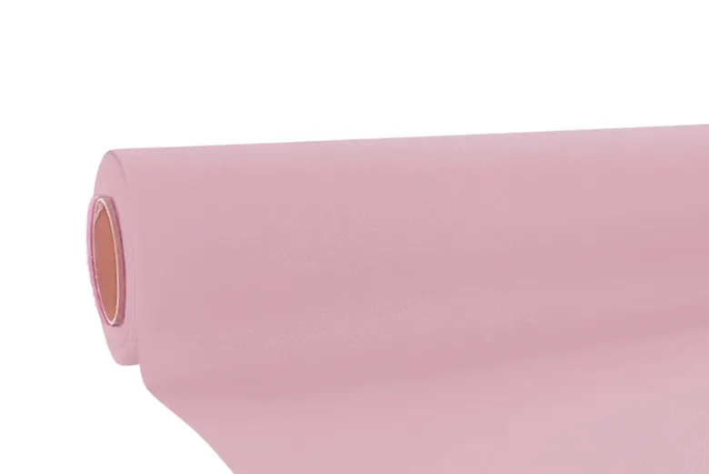 Lyserød Airlaid Rulledug (1,2 x 10m) - Stoflignende papirdug