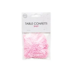 Lyserød "Baby" konfetti, 14 gr.