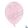 Lyserøde Faux Konfetti Latex Balloner (30cm.), 6 stk.