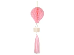 Lyserød Honeycomb Luftballon