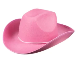 Lyserød Rodeo Cowboy hat til Voksne