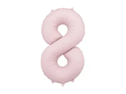 Lyserød Tal Ballon 86 cm - 8