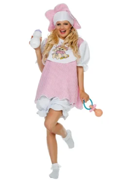 Lyserødt Baby Kostume