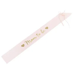 Lyserødt "Mom to Be" Sash til Baby Shower