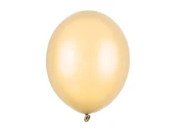 Lys Orange Ballon Metallisk, 30 cm
