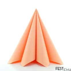 Lys Orange Luksus Servietter "Koral", 40 x 40 cm, 20 stk.