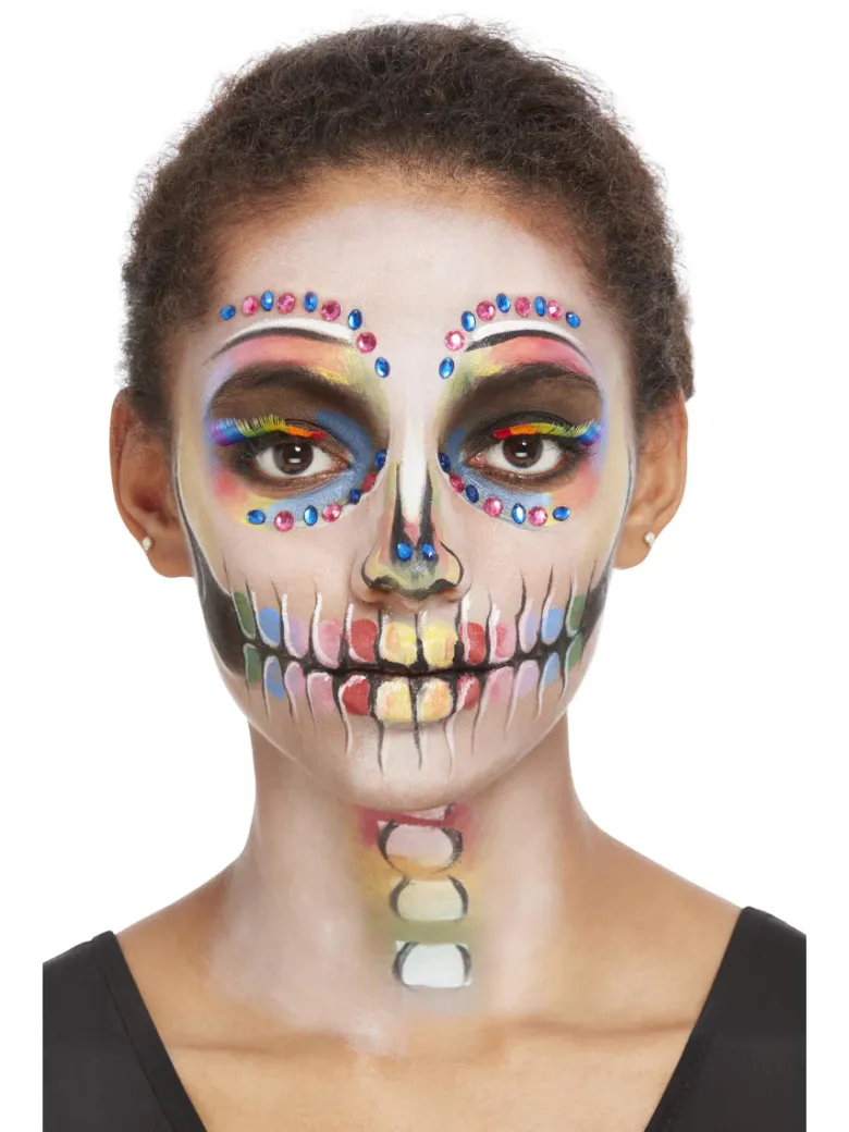 Makeup Kit - Farverig Day of the Dead Brud