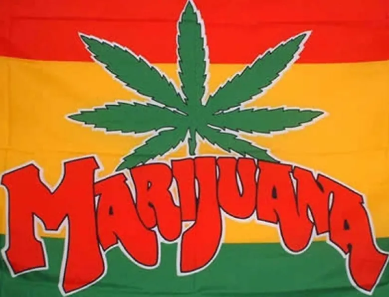 Marihuana Flag, 90 x 150 cm