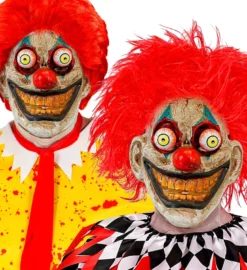 Maske med Goggly Øjne - Klovn