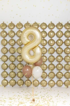 Mat Guld Tal Ballon 86 cm - 8