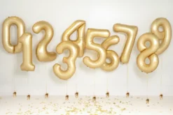Mat Guld Tal Ballon 86 cm - 3