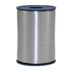 Mat Sølv Gavebånd, 500 meter x 5 mm