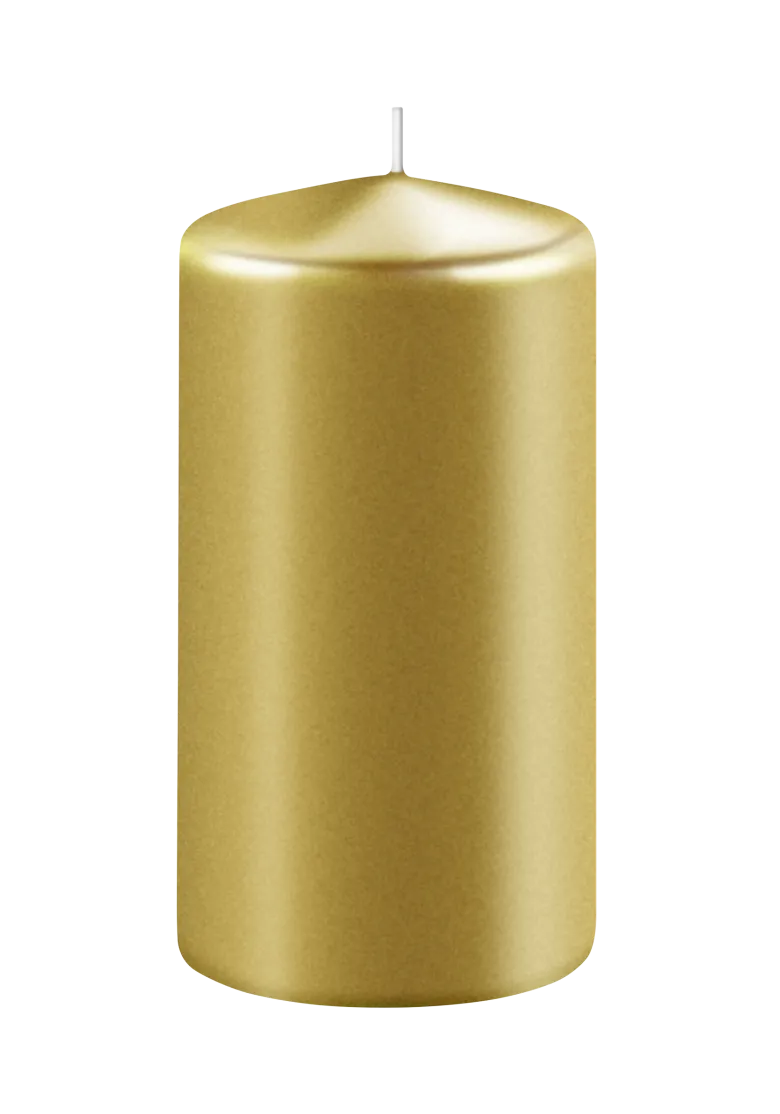 Metal Bloklys 5x7cm - Guld