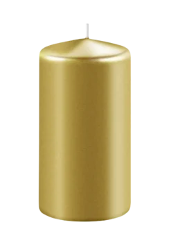 Metal Bloklys 5x10cm - Guld