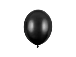 Metallic Black Latexballon, 12 cm