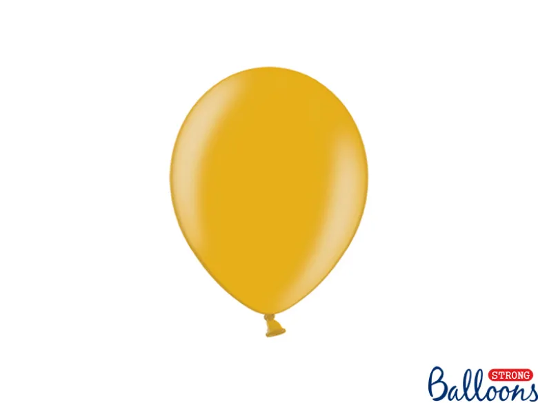 Metallic Guld 5" Balloner, Pose m/100 stk.