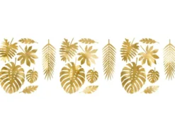 Metallic Guld Dekorations Mix - Tropiske Blade