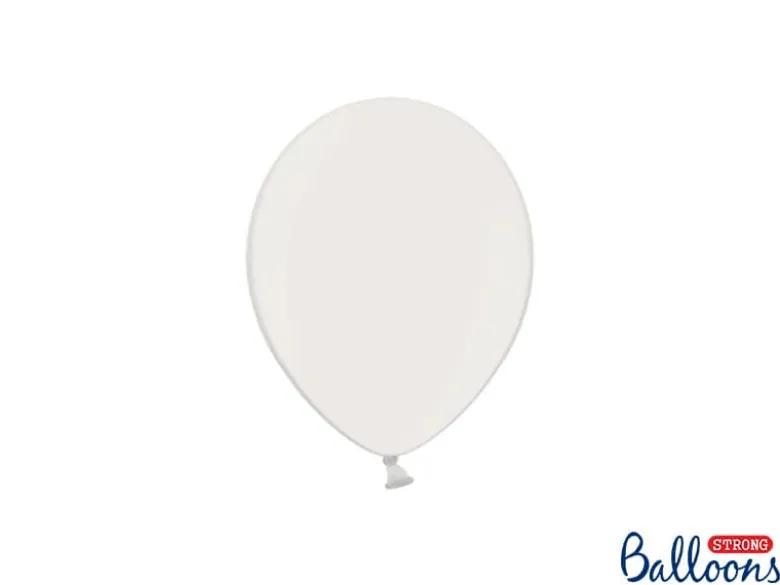 Metallic Hvide 5" Balloner, Pose m/100 stk