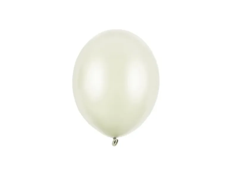 Metallic Light Cream Latexballon, 12 cm