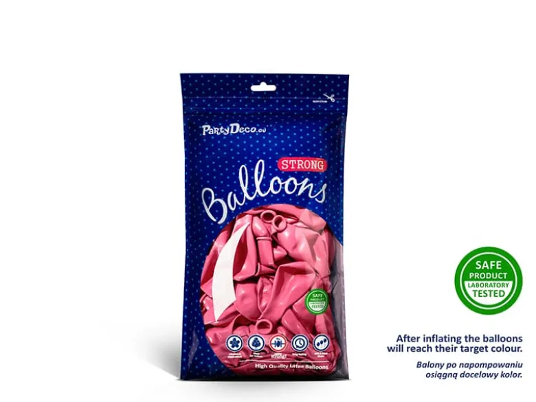 Metallic Pink 5" Balloner, Pose m/100 stk