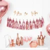 Metallic Rosegold Folie Tassels DIY, 12 stk.