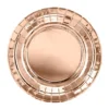 Metallic Rosegold Kagetallerkner 18cm, 6 stk.