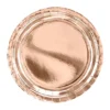 Metallic Rosegold Middagstallerkner 23cm, 6 stk.
