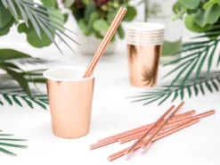 Metallic Rosegold Papkrus 220ml, 6 stk.