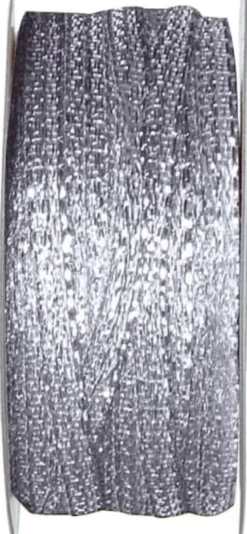 Metallic Sølv Bånd, 25M