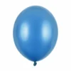 Metallisk Blå Balloner "Caribbean Blue" 30 cm, 10 stk.